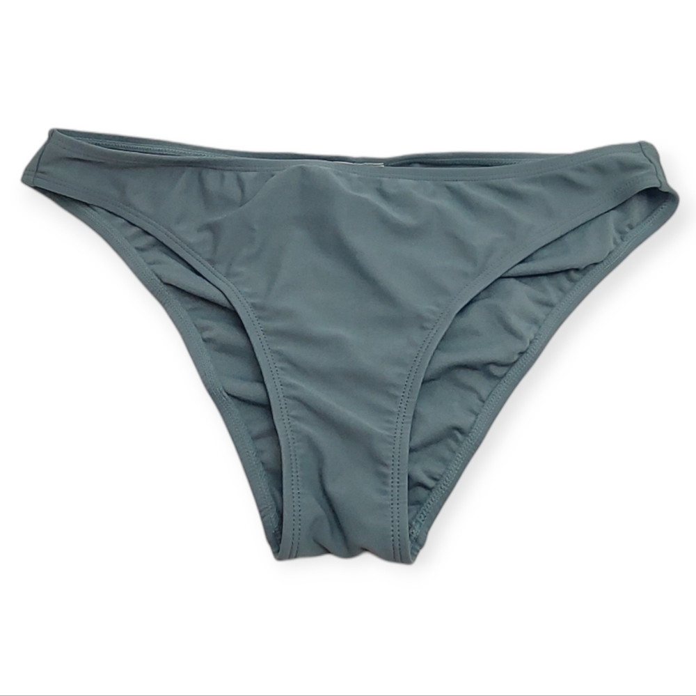 Hula Honey Size Large Bikini Bottoms Dusty Teal Blue